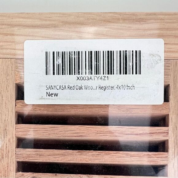 SANYCASA Red Oak Floor Register 4x10 Inch - Picture 3 of 7